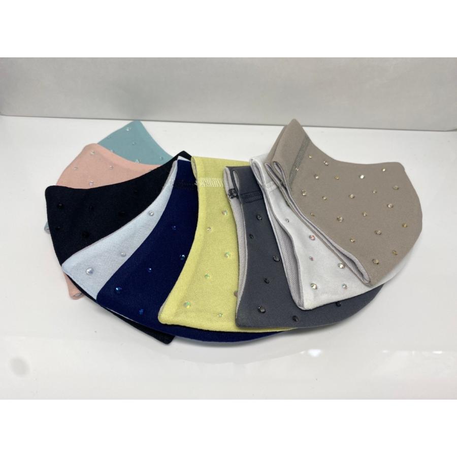 FREES004 大小飛ばしラインストーン100回洗える 日本製 高機能　厚生省令第34号基準以下　花粉粒子補修効率96パーセントJIS対応 三層構造不織布使用 |  | 11