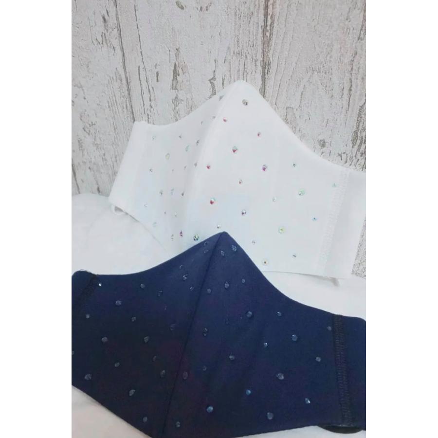 FREES004 大小飛ばしラインストーン100回洗える 日本製 高機能　厚生省令第34号基準以下　花粉粒子補修効率96パーセントJIS対応 三層構造不織布使用 |  | 03