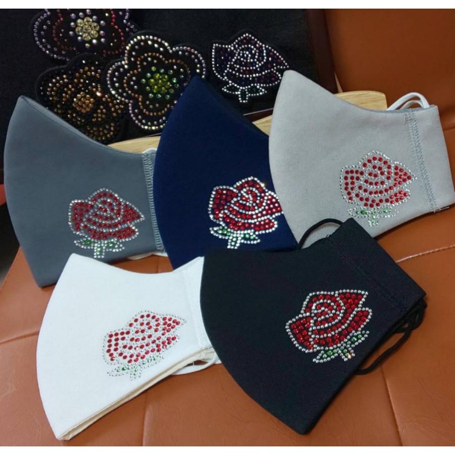 FREESマスク006 バラ ラインストーンマスク フリーズマスク キラキラマスク 水洗い100回洗える 日本製 FREES MASK ビジュー |  | 08