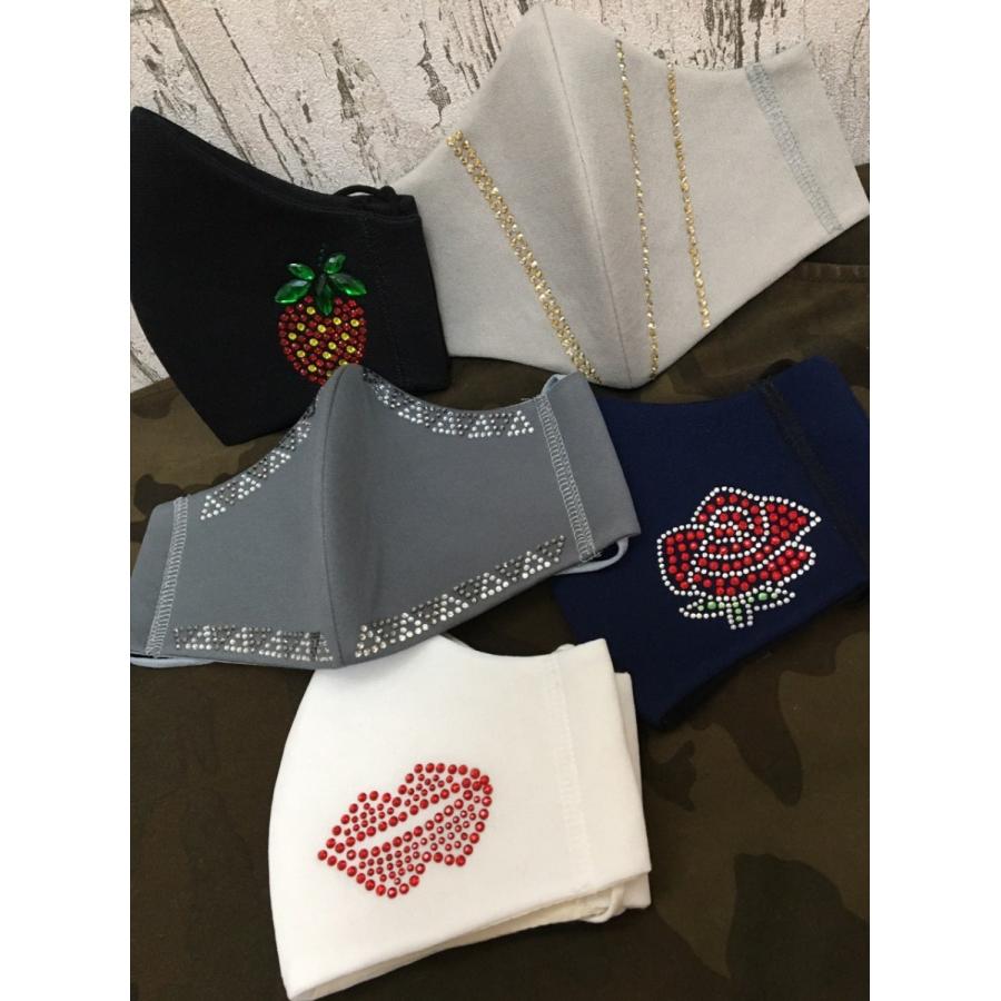 FREESマスク006 バラ ラインストーンマスク フリーズマスク キラキラマスク 水洗い100回洗える 日本製 FREES MASK ビジュー |  | 09