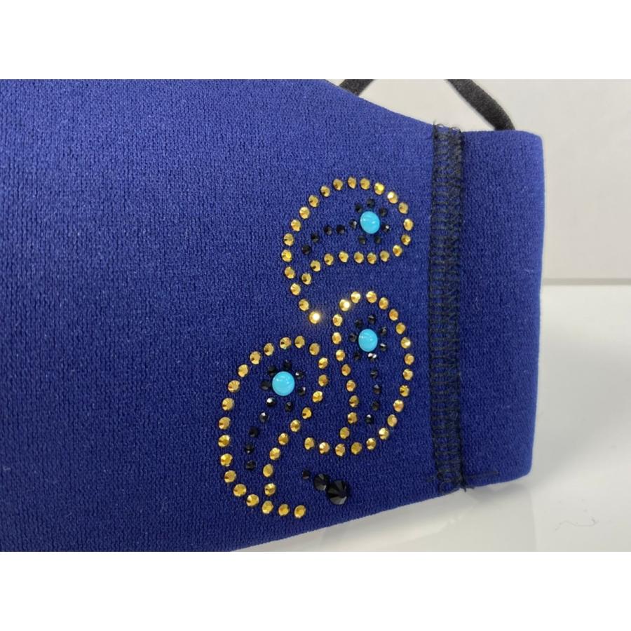 FREES013 ペーズリーラインストーン100回洗える 日本製 高機能　厚生省令第34号基準以下　花粉粒子補修効率96パーセントJIS対応 三層構造不織布使用 |  | 09