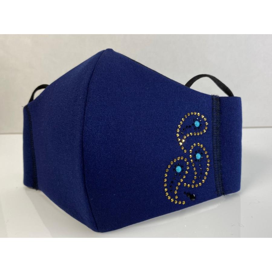 FREES013 ペーズリーラインストーン100回洗える 日本製 高機能　厚生省令第34号基準以下　花粉粒子補修効率96パーセントJIS対応 三層構造不織布使用 |  | 04