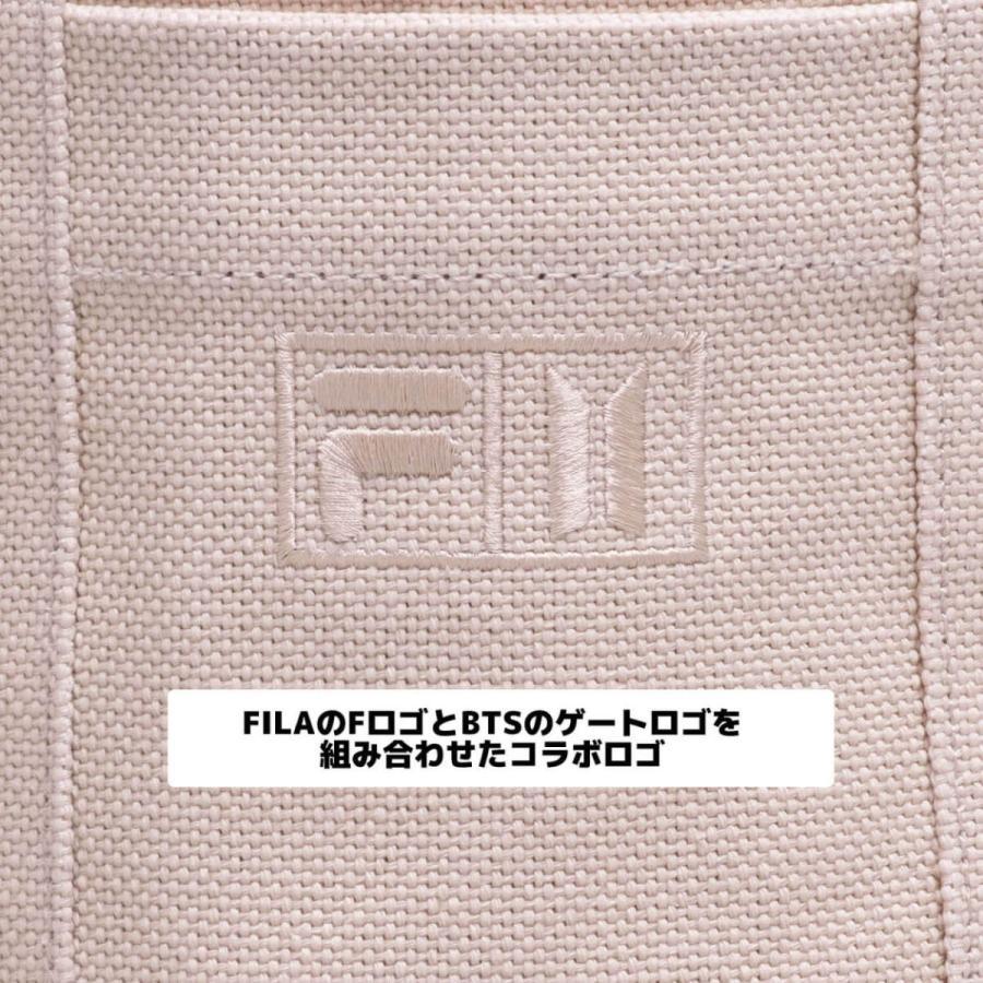 FILA BTS コラボ バケットバッグ ショルダーバッグ フィラ ベージュ FILA BTSコラボ バケットバック (BTS X コラボバッグ「ON