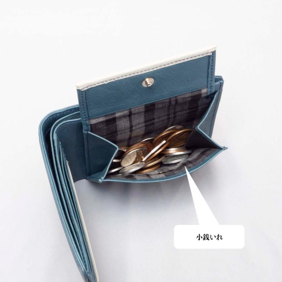札入れ 二つ折り財布 財布 小銭入れ付き キャサリンハムネット 国産牛革 姫路レザー使用 KATHARINE HAMNETT (全3色 490-57003) | KATHARINE HAMNETT | 08
