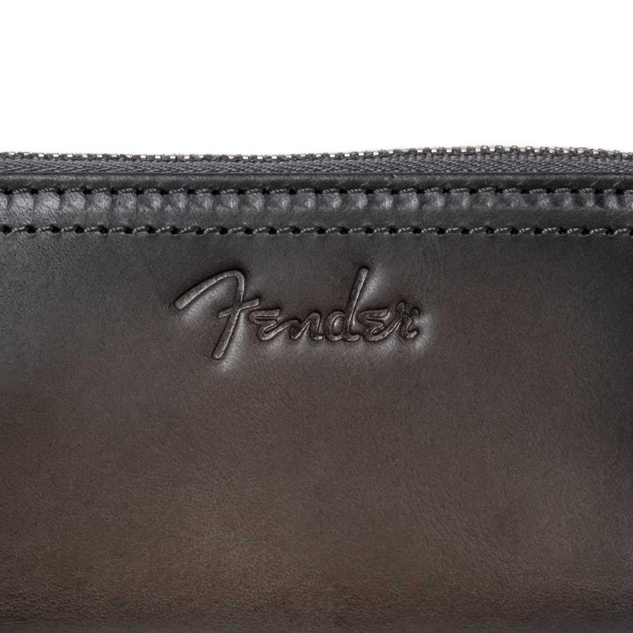 Fender フェンダー キーケース ラウンドファスナー ファスナー 鍵 4連 リング メンズ レディース 本革 レザー ギター 950-500 | Fender | 10