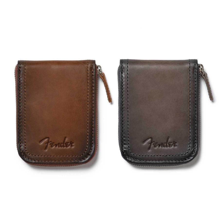 Fender フェンダー コインケース 小銭入れ ラウンドファスナー ファスナー 財布 メンズ レディース 本革 レザー ギター 950-501 | Fender | 03