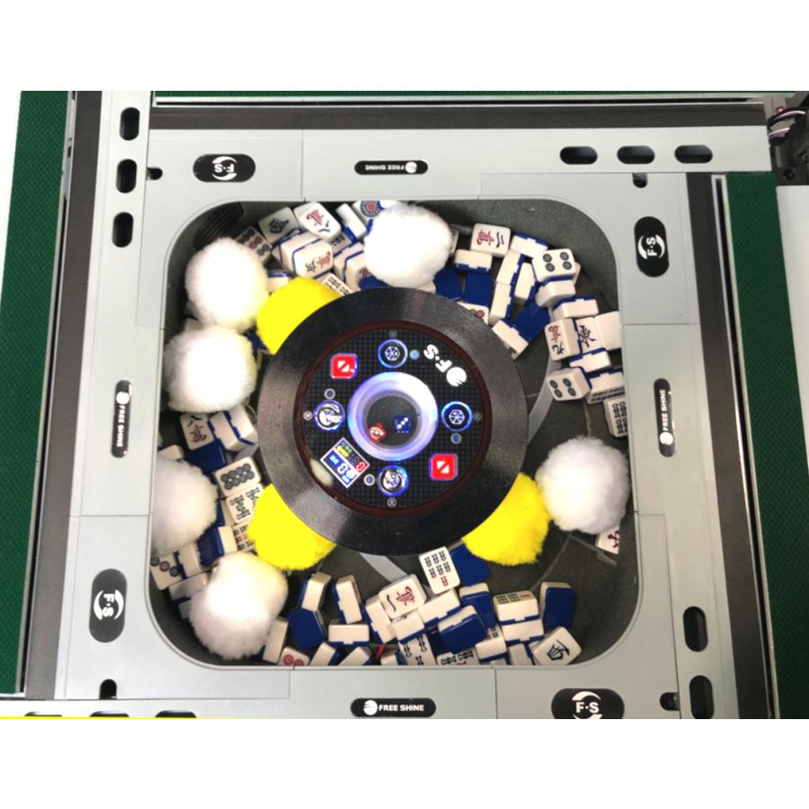 FREE SHINE 全自動麻雀卓　FR-X3 テーブル用ガラステーブル付き 全自動麻雀卓【34mm牌/緑色卓】木目調 折り畳み式 FR-X2<天板/サイド