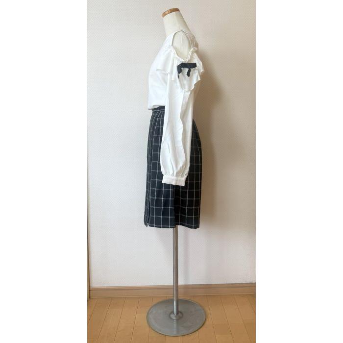 キュロットスカート レディース 膝丈 チェック W58cm/W61cm/64cm/W67cm