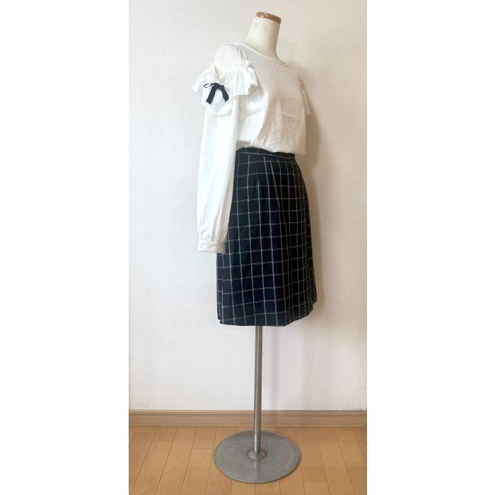 キュロットスカート レディース 膝丈 チェック W58cm/W61cm/64cm/W67cm