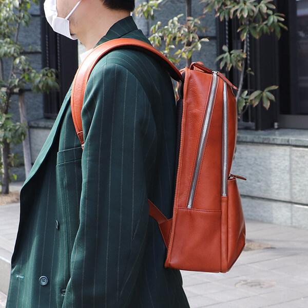 BALZO（バルゾ） バックパック おしゃれ 本革 レザー メンズ 大容量