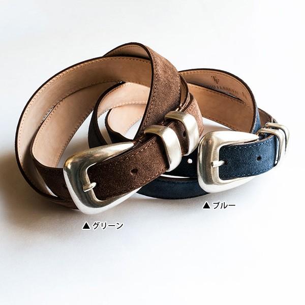 ティベリオ フェレッティ プンターレ付き スウェードベルト 8674