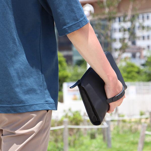 極美品／未使用に近い保管品／ゼロハリバートン クラッチバック ポーチ