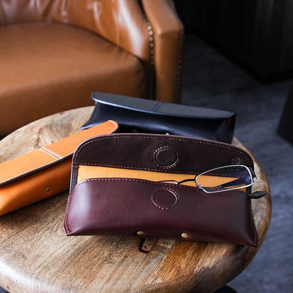 メガネケース 眼鏡ケース 名入れ ボルボ 革 VOLVOX 誕生日 プレゼント