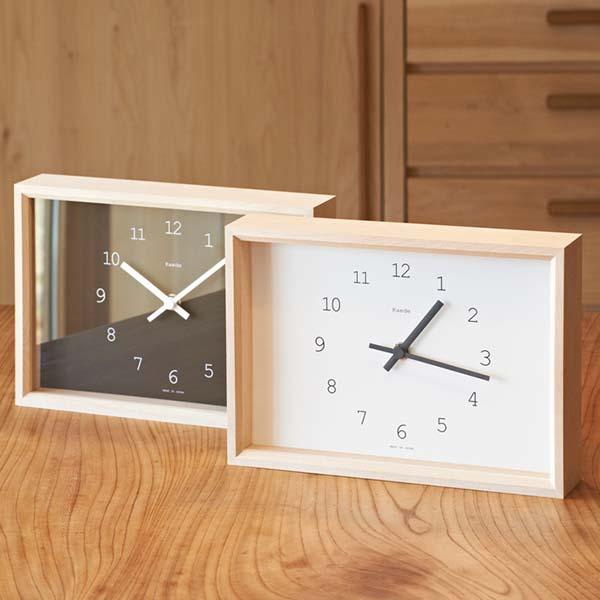 置き時計 レムノス Kaede小さい 見やすい コンパクト おしゃれ プレゼント  新築祝い 引っ越し祝い 置き時計 Lemnos バレンタインギフト | ブランド登録なし