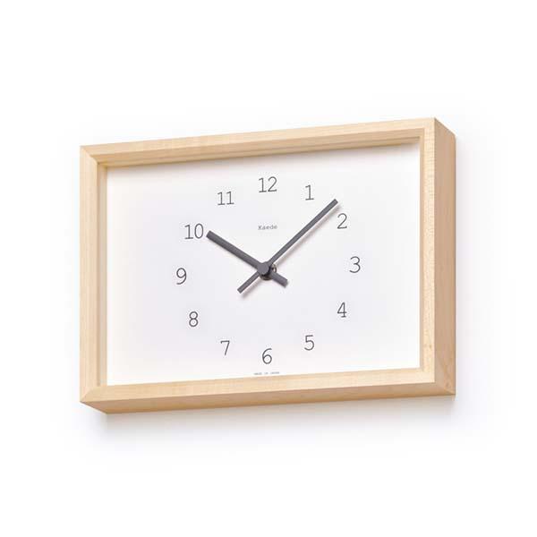 置き時計 レムノス Kaede小さい 見やすい コンパクト おしゃれ プレゼント  新築祝い 引っ越し祝い 置き時計 Lemnos バレンタインギフト | ブランド登録なし | 02