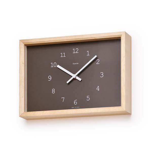置き時計 レムノス Kaede小さい 見やすい コンパクト おしゃれ プレゼント  新築祝い 引っ越し祝い 置き時計 Lemnos バレンタインギフト | ブランド登録なし | 03