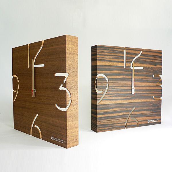 掛け時計 おしゃれ ヤマト工芸 PUZZLE 黒檀 電波時計 プレゼント  男性 誕生日 退職祝い バレンタインギフト 爆買 | ブランド登録なし | 02