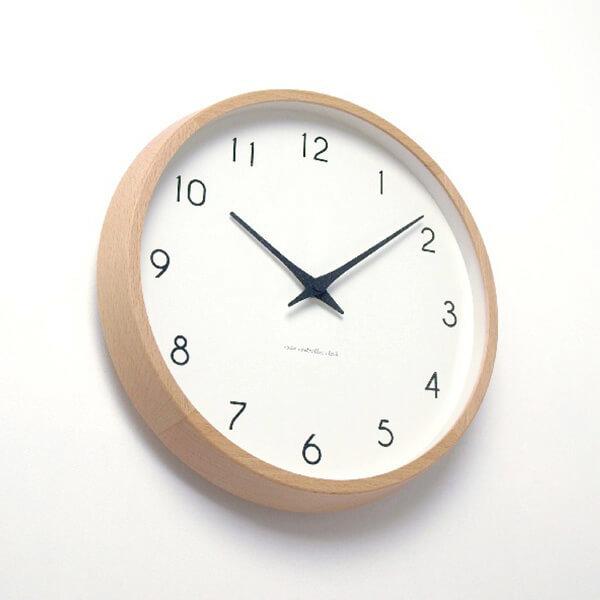 レムノス Iwai Wall 日本最大級の品揃え ClockPC10-24W 丸形 掛け時計 時計 タカタレムノス 卓越 Lemnos ギフト おしゃれ プレゼント
