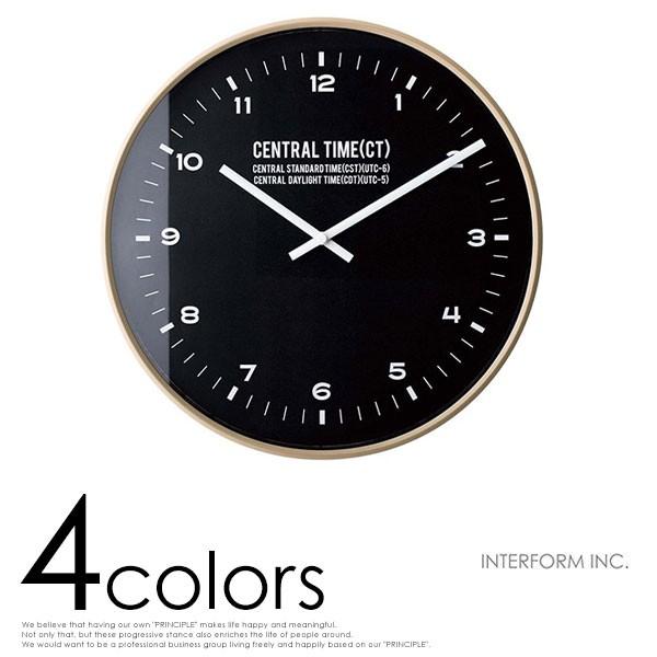掛け時計 おしゃれ インターフォルム Central Time セントラル タイム 電波時計 壁INTERFORM.INC プレゼント  男性 誕生日 退職祝い バレンタインギフト 爆買 | ブランド登録なし