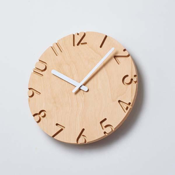 レムノス CARVED WOOD BIRCH NTL16-04 掛け時計 時計 おしゃれ プレゼント  ギフト Lemnos タカタレムノス バレンタインギフト 爆買 | ブランド登録なし