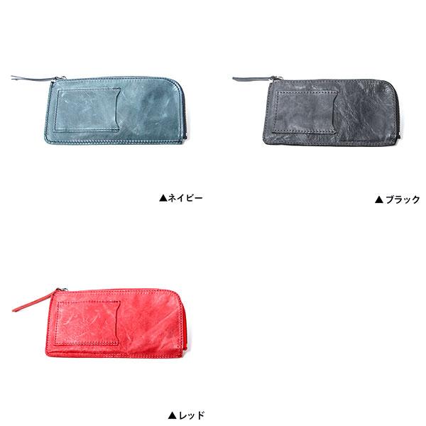 wolf & dog メンズ長財布 ウルフ＆ドッグ 馬革 L字ファスナー長財布 ホワイトホース