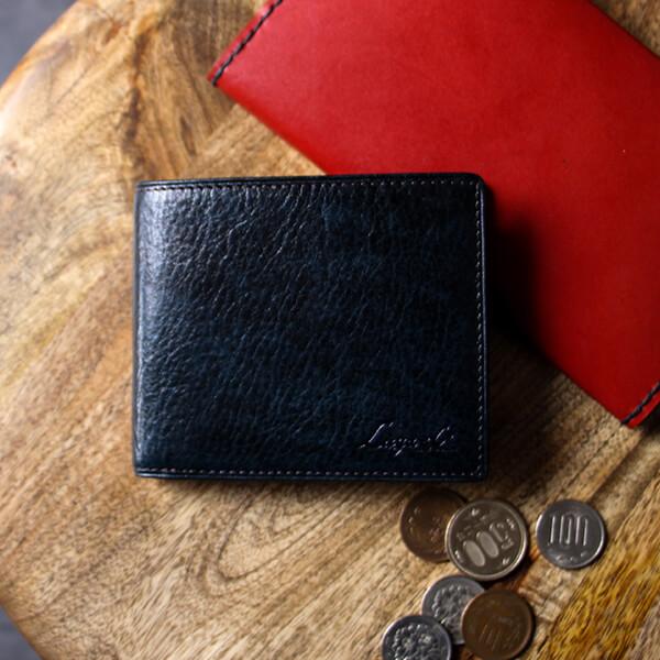 ラガード G-3 ジースリー 小銭入れ付二つ折り財布 財布 ネイビー Lugard