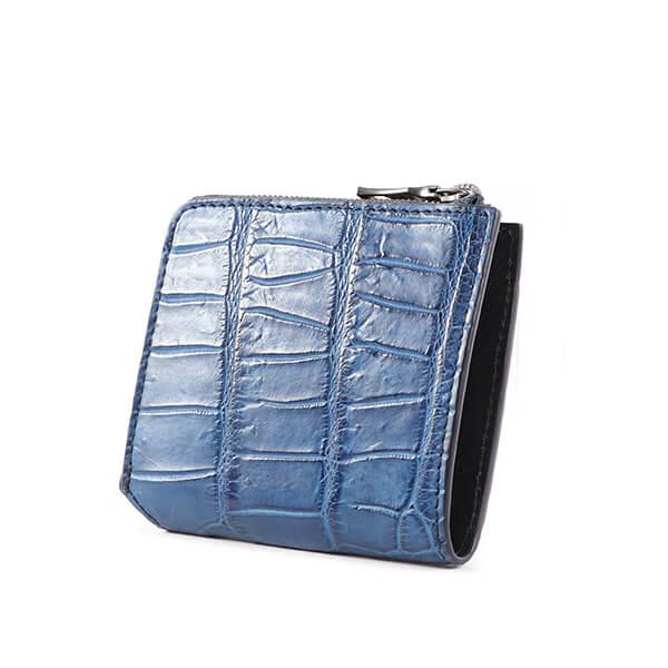 【２点セット】 財布 ヴァーミリオン 阿波正藍染クロコ L字ショート小銭入れ付二つ折り財布 vermilion 【S1093880500】(38500円)