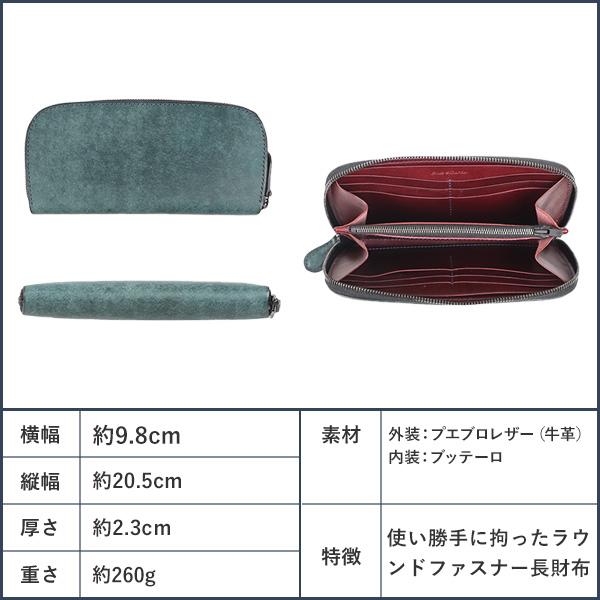 ワンズワーカー ファスナーウォレット ロングタイプ ラウンド長財布
