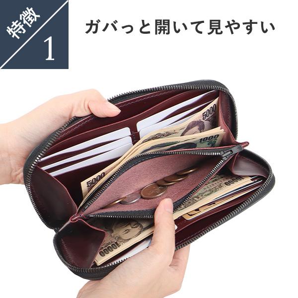 ワンズワーカー ファスナーウォレット ロングタイプ ラウンド長財布