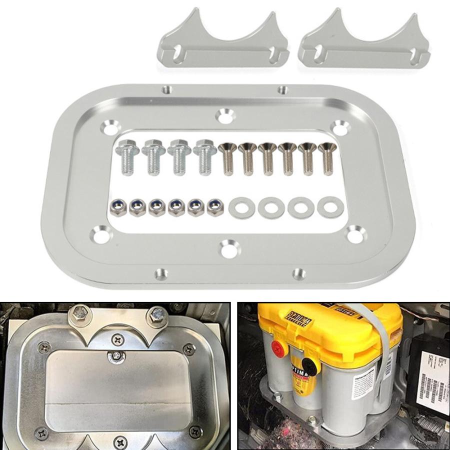 インパラ　バッテリートレイ　新品　オプティマバッテリー オプティマバッテリー用 トレイ ステー マウント レッド イエロー