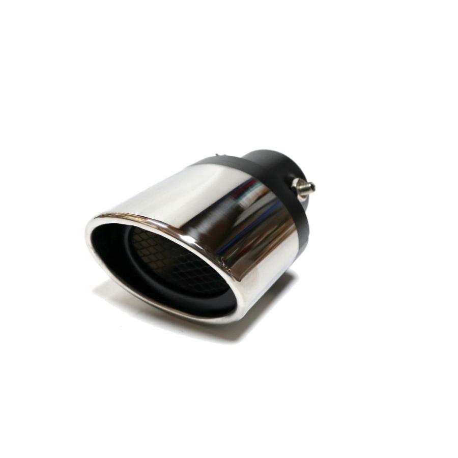 汎用 51-57mm ステンレス マフラーカッター 楕円 オーバル JDM USDM