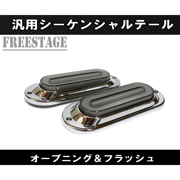 汎用LED テールランプ シーケンシャルウィンカー内蔵 12/24V対応