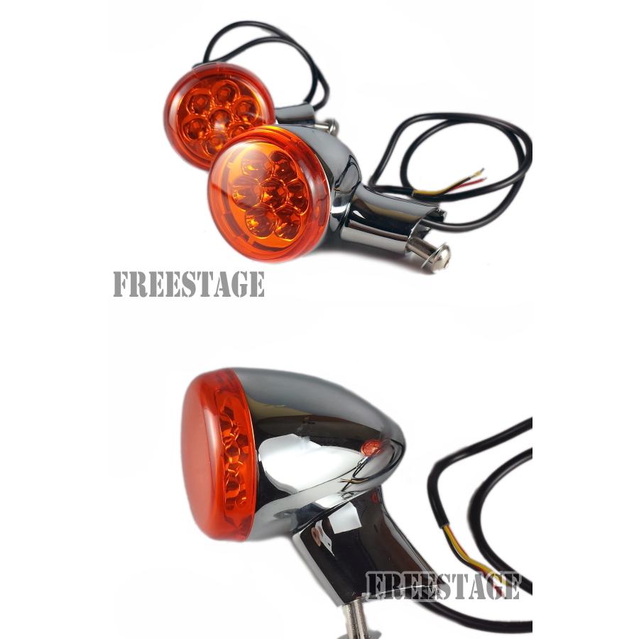 LEDブレットウィンカー 純正同形状 FLHR FLHX FLHTCU フォグランプ