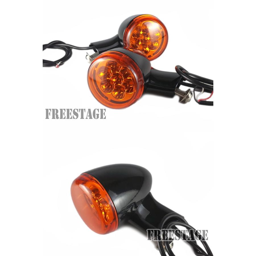 LEDブレットウィンカー 純正同形状 FLHR FLHX FLHTCU フォグランプ