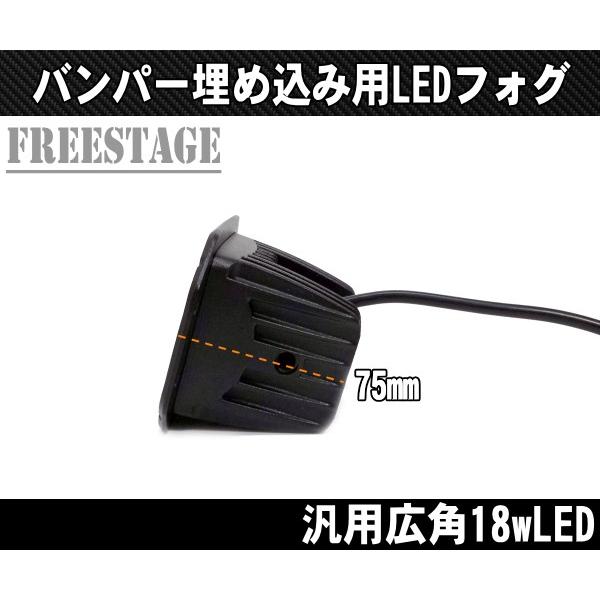 ジムニー LEDワークランプ/12‐24v兼用18w フォグランプ バンパー