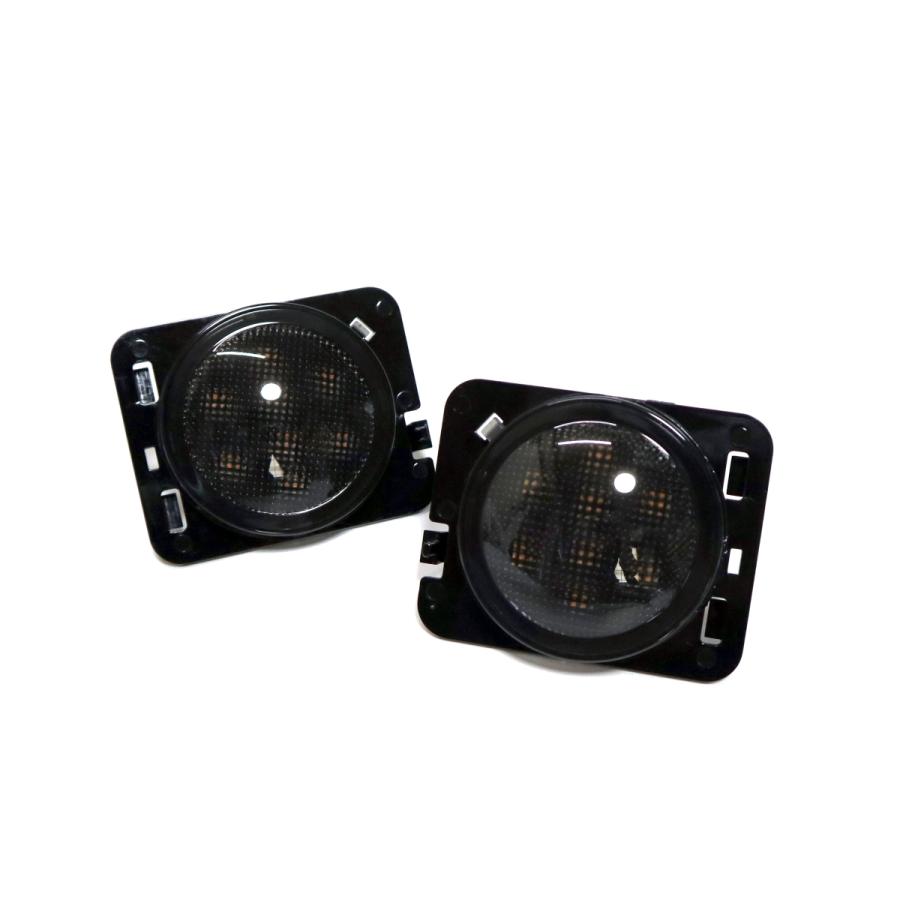 Jeep（ジープ） 07-JK ラングラー用 LED スモークサイドマーカー