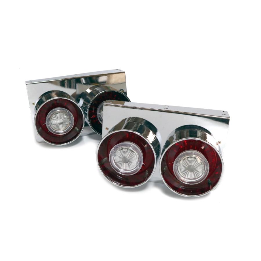 24V用 トラック テールランプ ロケットテール スカイライン 丸二連 丸