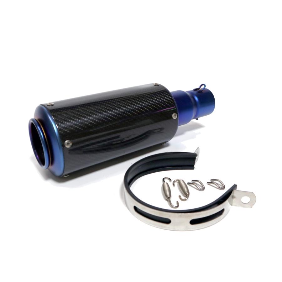 汎用50.8mm カーボン ミドルサイレンサー缶型 CBR400R CBR250RR YZF R