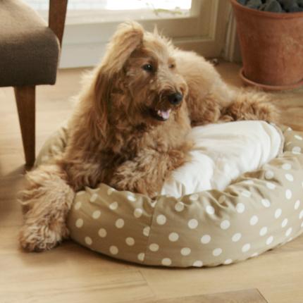 ウォッシャブルラウンドベッド L ドッグベッド 犬 猫 シンプル 大型犬