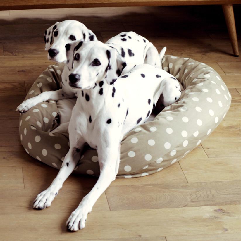 ウォッシャブルラウンドベッド L ドッグベッド 犬 猫 シンプル 大型犬