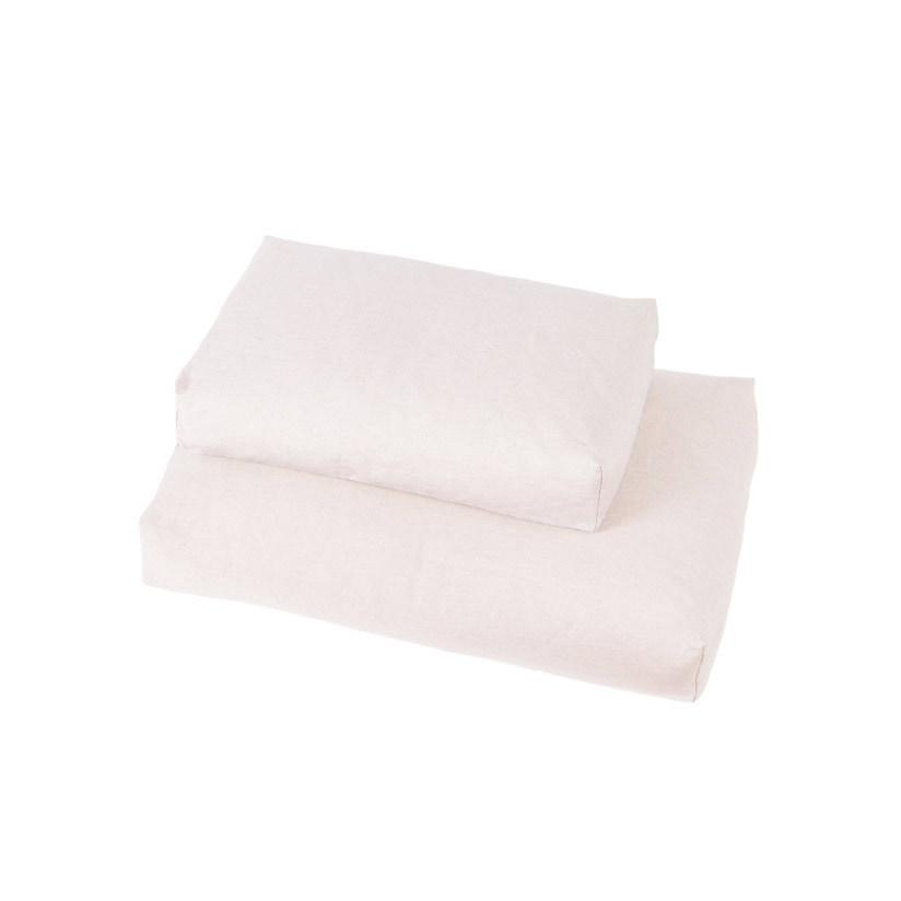 コットンリネンスクエアベッド M ペットベッド 春夏 ペットマット ペットクッション 犬 ドッグ 室内 おしゃれ シンプル 小中型犬 大型犬 洗えるの画像