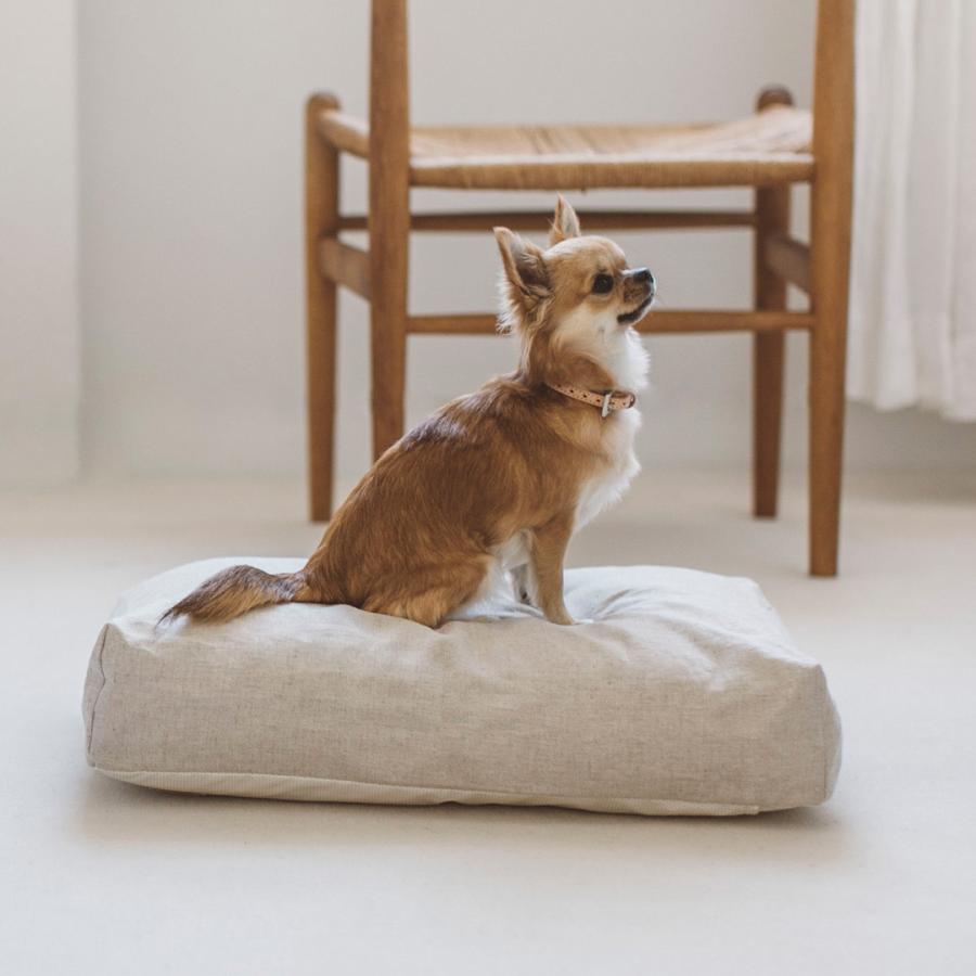 ラミーリネンスクエアベッド S　ペットベッド 犬ベッド 犬 猫 ペットハウス ドッグハウス ふわふわ 柔らか 犬用品 猫用品　洗える