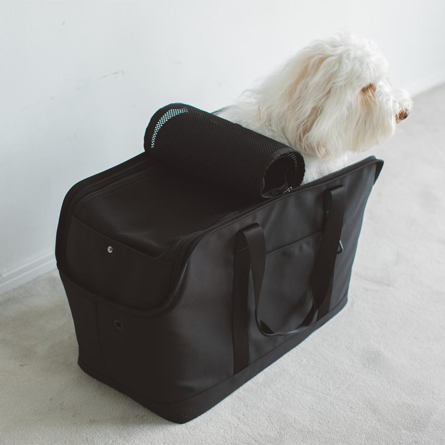 フリーステッチ　ブラック Lサイズ 犬用キャリーバッグ 楽天市場】【犬 キャリー】スクエア トート ターポリン L サイズ
