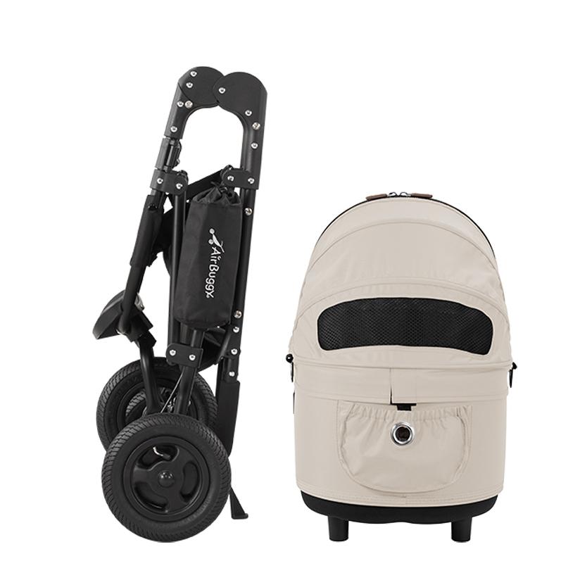 エアバギーフォードッグ ドーム2 Mサイズ ブラウン ドッグカート 犬 DOME2 STANDARD MODEL - AIRBUGGY FOR PET | ペットカートの