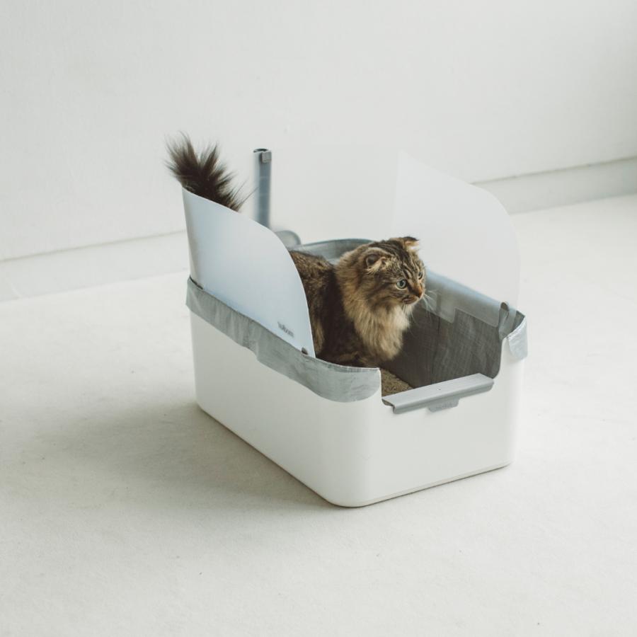 Modkat Litter Tray White 猫 トイレ おしゃれ お洒落な猫用トイレ Modko モデコ キャット リターボックス MMMKTRAY100フリーステッチ ヤフー店