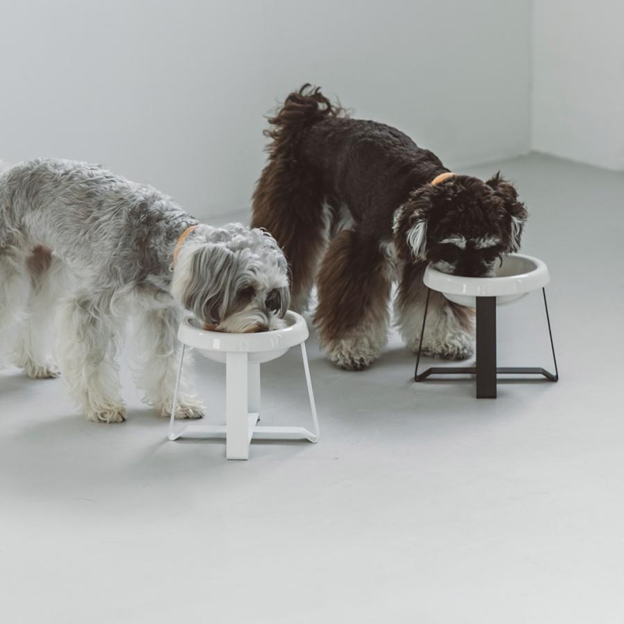 レア品 PECOLO ペコロ フードボウル・スタンド L 犬用 pecolo Food Stand L 陶器浅型 フードボウルスタンド 犬 フードボウル