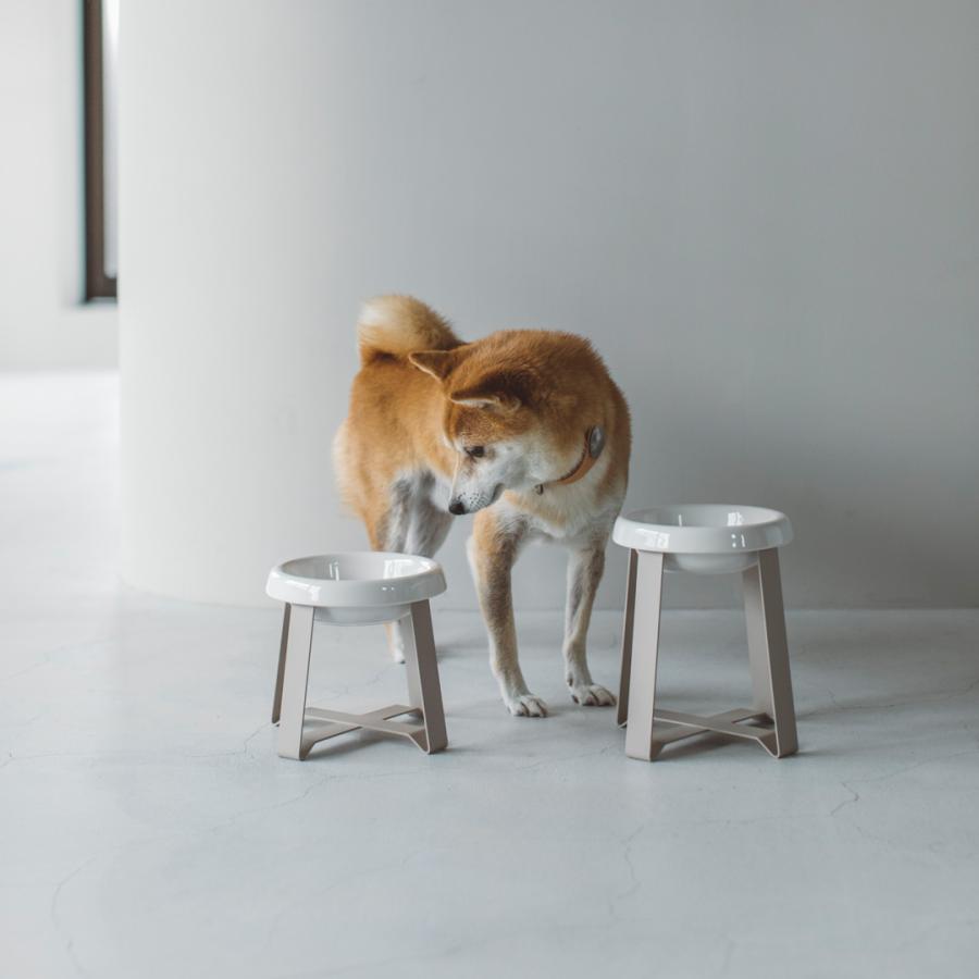 pecolo Food Stand L 陶器浅型 フードボウルスタンド 犬 フードボウル