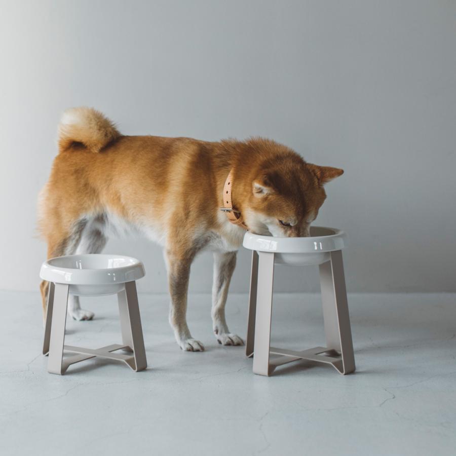 pecolo Food Stand L 陶器浅型 フードボウルスタンド 犬 フードボウル