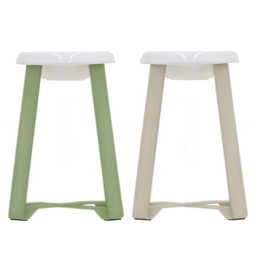 pecolo Food Stand L(hightall) 陶器浅型 フードボウルスタンド 犬