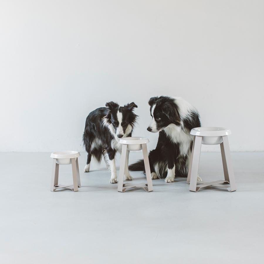 pecolo Food Stand L(hightall) 陶器深型 フードボウルスタンド 犬